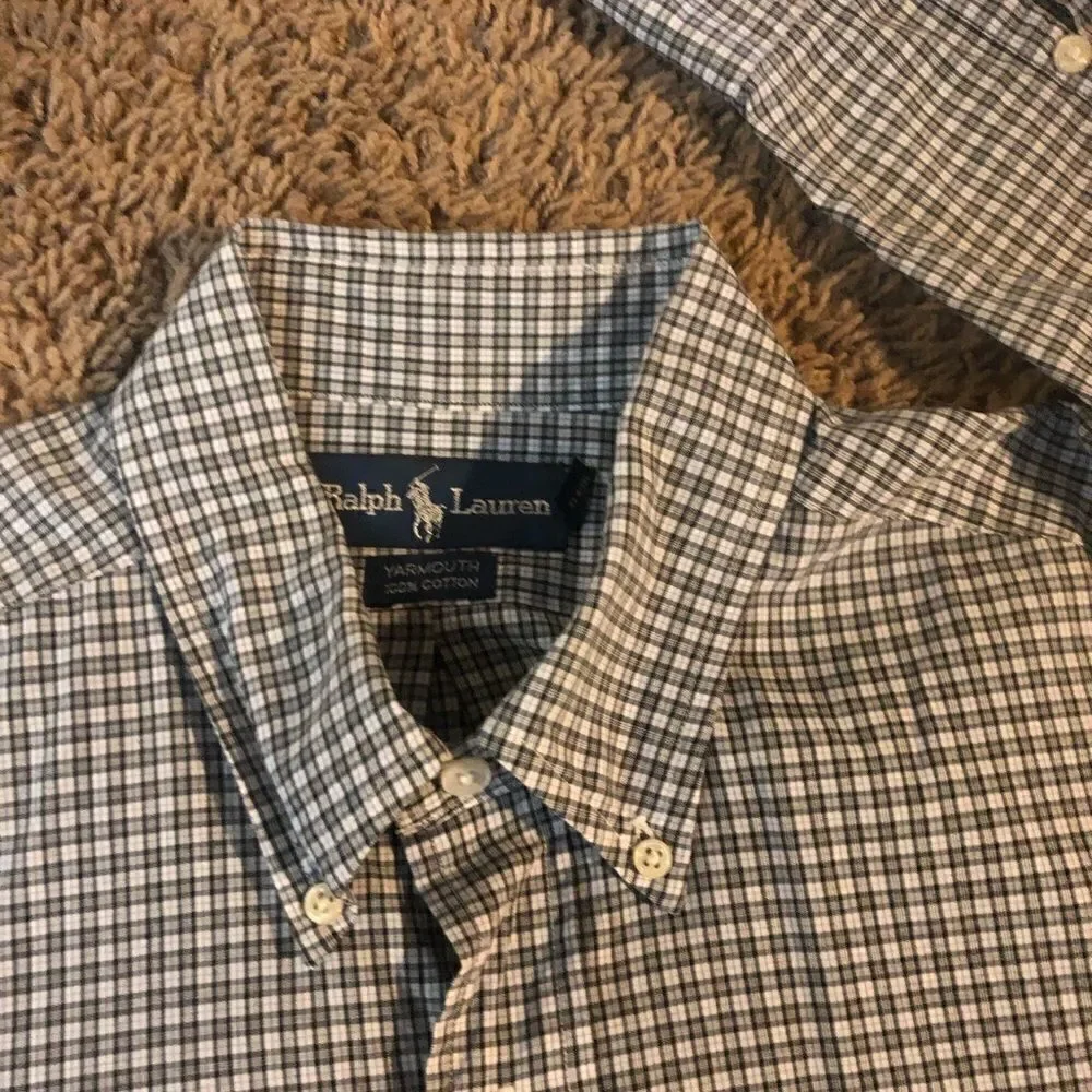 Ralph Lauren plaid button down sz 16